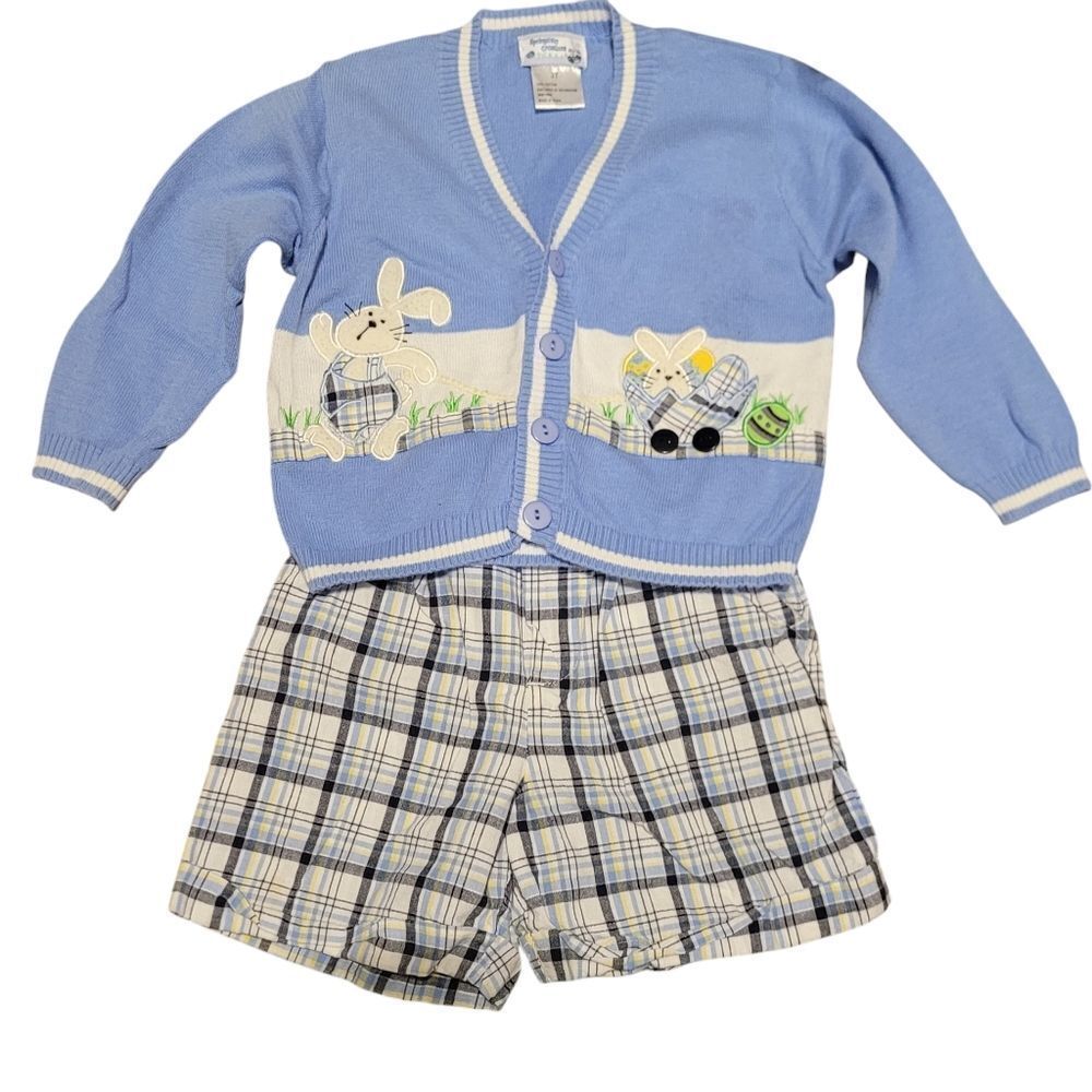 Boys 3T Easter short and cardigan set